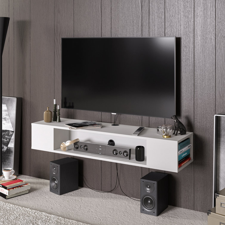 Ebern Designs AbbieJane Floating TV Stand for TVs up to 70" & Reviews